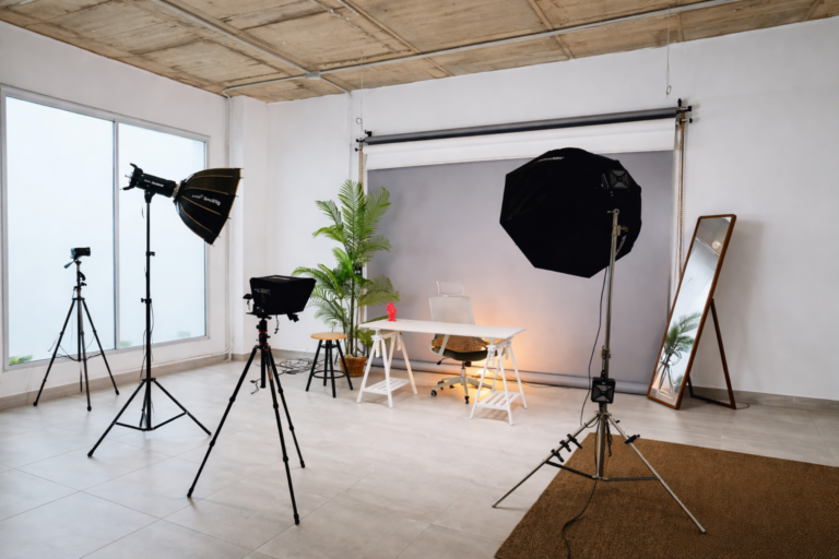 professional setup for a video shooting